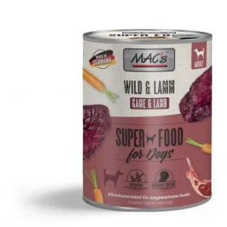 MAC's Nassfutter Hund Adult mit Lamm und Wild 6x800 g