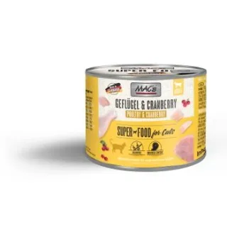 MAC's Nassfutter Katze Adult Geflügel und Cranberry 24x200 g