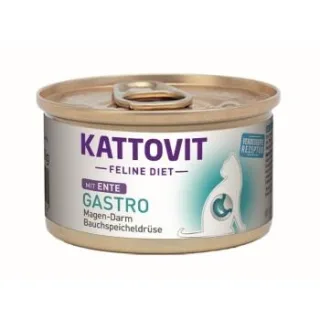 KATTOVIT Feline Diet Nassfutter Katze Gastro Adult Ente 48x85 g
