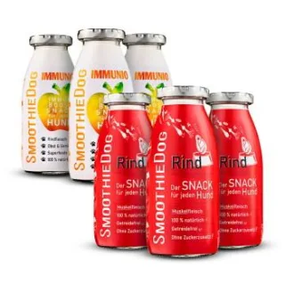 SmoothieDog Rind 3x 250 ml + Immunio 3x 250 ml