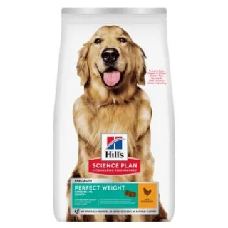Hill's Science Plan Trockenfutter Hund, Perfect Weight, Large Breed Adult, mit Huhn 12 kg