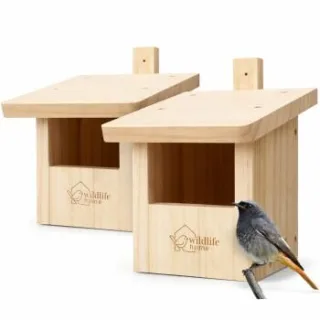 WILDLIFE HOME Nistkasten für Rotschwänzchen | 2er Set