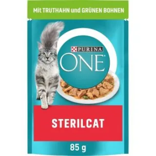 Purina ONE Sterilcat mit Truthahn und grünen Bohnen 26x85 g
