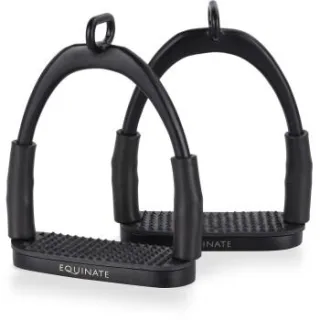 Equinate Sicherheitssteigbügel Manchester schwarz 12 cm
