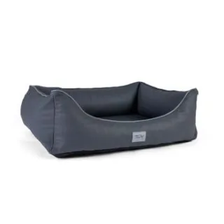 TrendPet Runa Kunstlederbett grau L