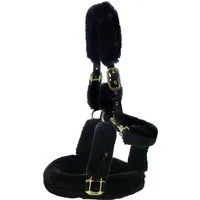 Kentucky Horsewear Transporthalfter Lammfell schwarz - VB