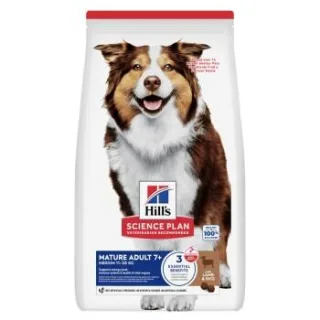 Hill's Science Plan Trockenfutter Hund, Medium Mature Adult, mit Lamm und Reis 2x14 kg