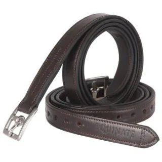 Equinate Leder Steigbügelriemen Superior mit Edelstahlschnallen braun 1,5 m