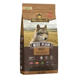 WOLFSBLUT Wide Plain Hund Trockenfutter, Adult 12,5 kg