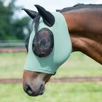 BUSSE Fliegenmaske TWIN FIT FLEXI olive - Pony