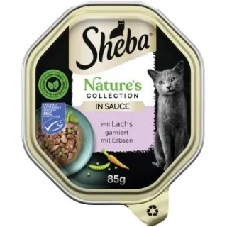 Sheba Natures Collection in Sauce Lachs mit Erbsen 22x85 g