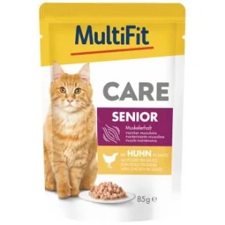 MultiFit Care Nassfutter Katze Senior mit Huhn 96x85 g