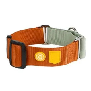 Woolly Wolf Halsband Color Block Martingale Terracotta Mix L