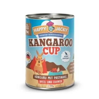 HAPPY JACKY Nassfutter Hypoallergen Känguru 12x410 g