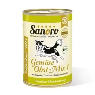 Sanoro BIO Gemüse-Obst-Mix 1 mit Bio-Karotte 12x400g