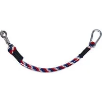 QHP Anhänger-Anbindestrick 60 cm - Rot/Weiß/Blau