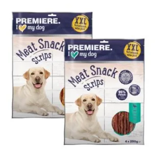 PREMIERE Meat Snack Stripes Ente und Huhn 8x250 g