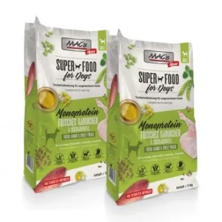 MAC's Dog Mono Adult Trockenfutter Kaninchen 2x3 kg
