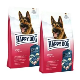 HAPPY DOG fit & vital Trockenfutter Hund Adult, Sport 2x14 kg