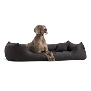 Tierlando MORITZ VIP Hundebett Hundesofa schwarz 1,1 m, 25 cm, 90 cm