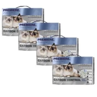 PREMIERE Carbon Control Multi-Cat XL Klumpstreu Katze 4x12 l