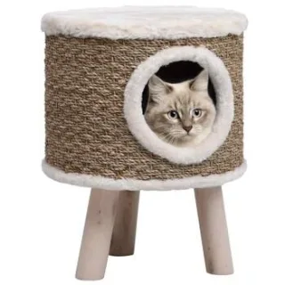 VidaXL Katzenhaus mit Holzbeinen 41 cm