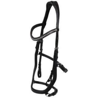 Hans Melzer Horse Equipment Hans Melzer Trense Tokio schwarz/silber WB (Warmblut)