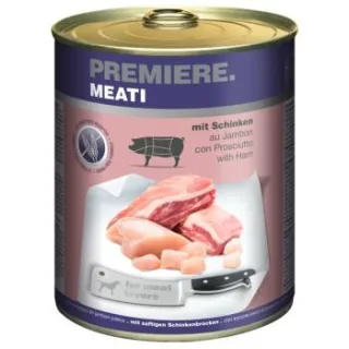PREMIERE Meati Nassfutter Hund, Adult, Schinken 12x800 g