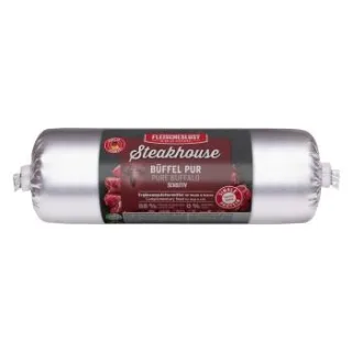 Fleischeslust Sensitiv Nassfutter Wurst Büffel pur 12x500 g