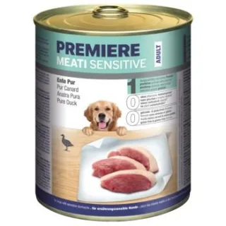 PREMIERE Meati Sensitive Pur Nassfutter Hund, Adult, Ente pur 12x800 g