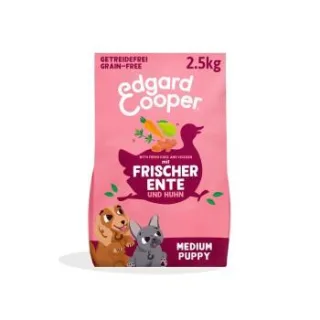 Edgard & Cooper Hundefutter, Junior, Ente und frisches Freilandhuhn 2,5 kg