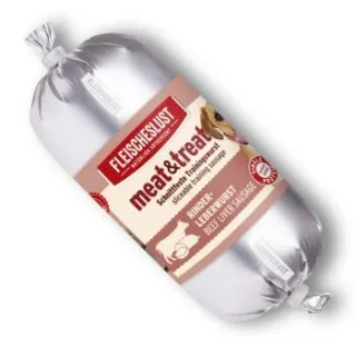 Fleischeslust Trainingswurst meat & treat Rinderleberwurst 15x200g