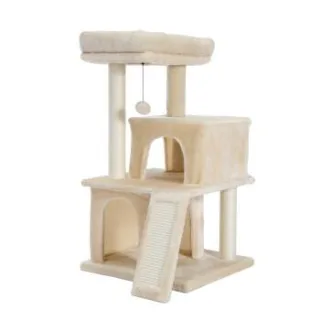 Pawz Road Kratzbaum 3 Etagen Kätzchen beige