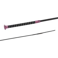FLECK Dressurgerte SilkTouch CRYSTAL Pink/schwarz - 110 cm