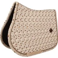 Kentucky Horsewear Springschabracke Velvet Pferdemuster FULL - Beige