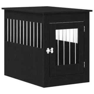 VidaXL Hundekäfig im Möbel-Stil graphit schwarz 80 cm, 55 cm, 68 cm