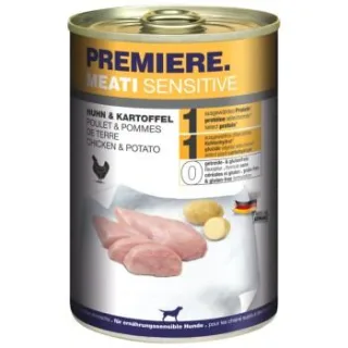 PREMIERE Meati Sensitive Nassfutter Hund, Adult, Huhn und Kartoffel 24x400 g