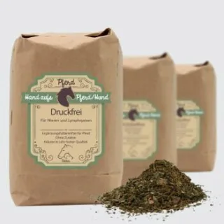 Hand aufs Pferd/Hund Nieren Kräuter für Pferde – Druckfrei 1kg