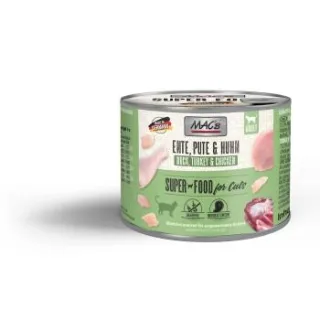 MAC's Nassfutter Katze Adult Ente, Pute und Huhn 24x200 g