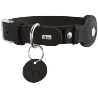 Dog Sport HUNTER Hundehalsband viborg mit halter für apple airtag schwarz M