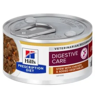 Hill's Prescription Diet i/d Ragout für Katzen, Adult, mit Huhn und zugefügtem Gemüse zur Unterstützung der Verdauung 24x82 g