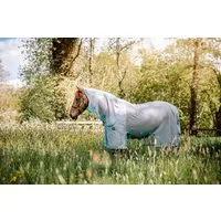 Horseware Ireland AmEco Bug Buster Plus, Silver/Sky Blue - 155 cm