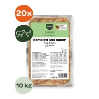 BARFER'S Komplett-Mix Junior Rind & Huhn 20x500 g