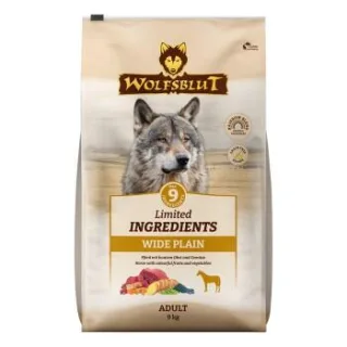 WOLFSBLUT Limited Ingredients Trockenfutter Hund, Adult, Wide Plain 2x9 kg