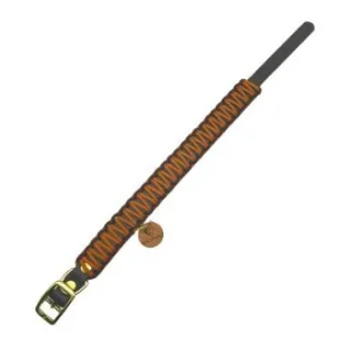 Wildfang Hundehalsband "Naturgeflüster" aus Biothane mit Paracord braun S