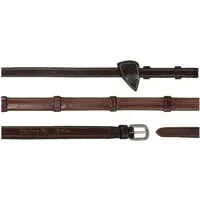 Dy'on 1/2'' (13mm) Gummizügel mit 7 Lederstegen, Warmblut Working by Dyon - Braun