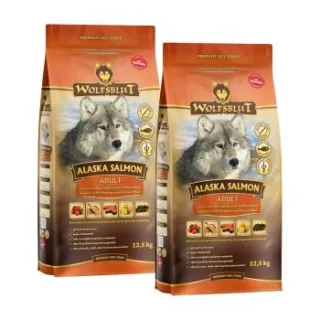 WOLFSBLUT Trockenfutter Hund Alaska Salmon 2x12,5 kg