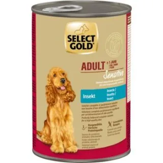 SELECT GOLD Nassfutter Hund Sensitive Adult Insekten 24x400 g