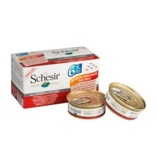 Schesir 24x50 g Huhn mit Ente