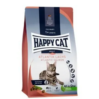 HAPPY CAT Culinary Trockenfutter Katze Adult, Atlantik-Lachs 4 kg